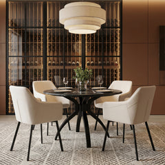 Sumay Black Dining Table - Ornate Home