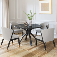Sumay Black Dining Table - Ornate Home