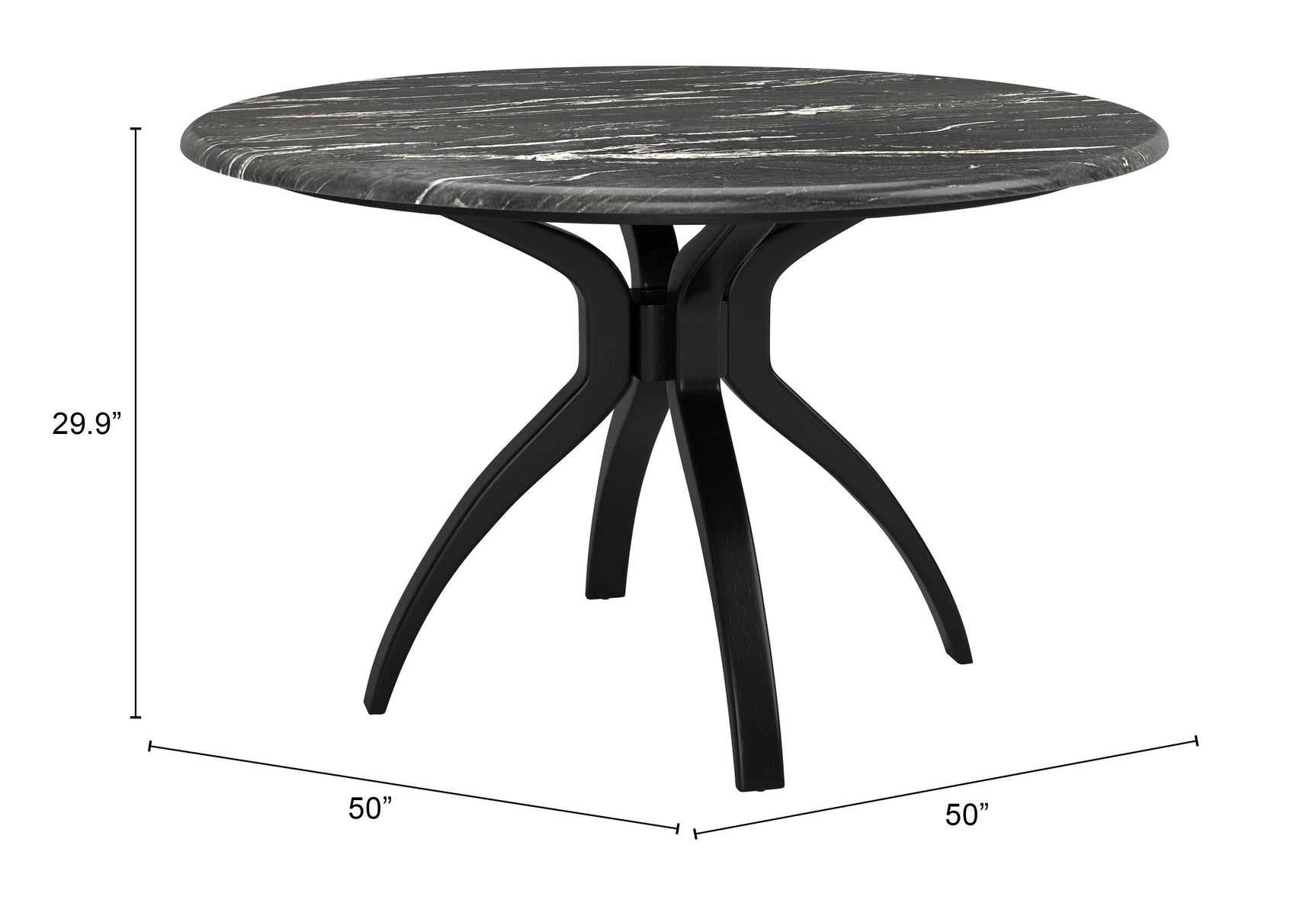 Sumay Black Dining Table - Ornate Home