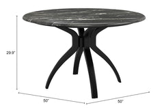 Sumay Black Dining Table - Ornate Home