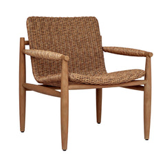 Sumba Golden Flax/Weathered Driftwood Outdoor Lounge Chair - Ornate Home