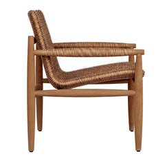 Sumba Golden Flax/Weathered Driftwood Outdoor Lounge Chair - Ornate Home