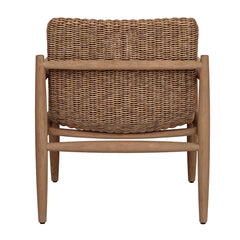 Sumba Golden Flax/Weathered Driftwood Outdoor Lounge Chair - Ornate Home