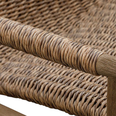 Sumba Golden Flax/Weathered Driftwood Outdoor Lounge Chair - Ornate Home