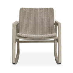 Sumba Gray Outdoor Wicker Rocking Chair - Ornate Home