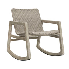 Sumba Gray Outdoor Wicker Rocking Chair - Ornate Home