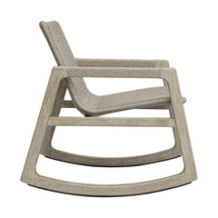 Sumba Gray Outdoor Wicker Rocking Chair - Ornate Home