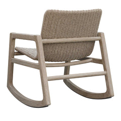 Sumba Gray Outdoor Wicker Rocking Chair - Ornate Home