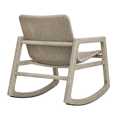 Sumba Gray Outdoor Wicker Rocking Chair - Ornate Home