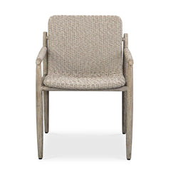 Sumba Gray Wicker Outdoor Dining Chair - Ornate Home