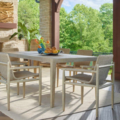 Sumba Gray Wicker Outdoor Dining Chair - Ornate Home