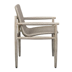 Sumba Gray Wicker Outdoor Dining Chair - Ornate Home
