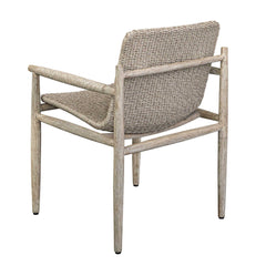 Sumba Gray Wicker Outdoor Dining Chair - Ornate Home
