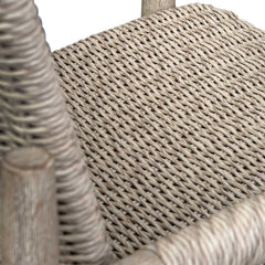 Sumba Gray Wicker Outdoor Dining Chair - Ornate Home