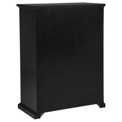 Sumerlin Black 6-drawer Bedroom Chest of Drawers - Ornate Home
