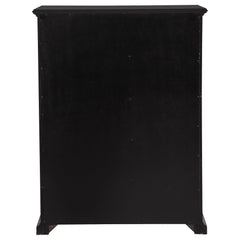 Sumerlin Black 6-drawer Bedroom Chest of Drawers - Ornate Home
