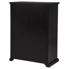 Sumerlin Black 6-drawer Bedroom Chest of Drawers - Ornate Home