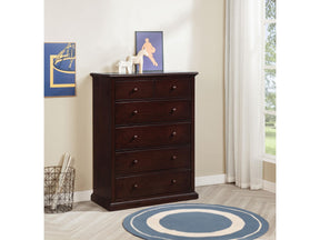 Sumerlin Cappuccino 6-drawer Bedroom Chest of Drawers - Ornate Home