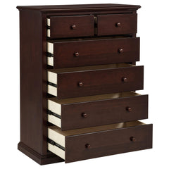 Sumerlin Cappuccino 6-drawer Bedroom Chest of Drawers - Ornate Home