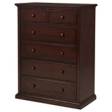 Sumerlin Cappuccino 6-drawer Bedroom Chest of Drawers - Ornate Home