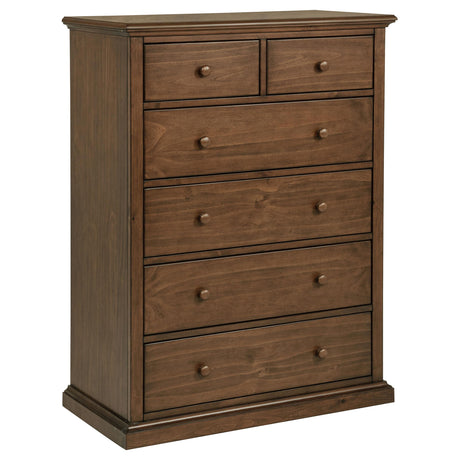 Sumerlin Medium Brown 6-drawer Bedroom Chest of Drawers - Ornate Home