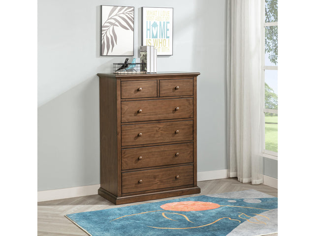 Sumerlin Medium Brown 6-drawer Bedroom Chest of Drawers - Ornate Home