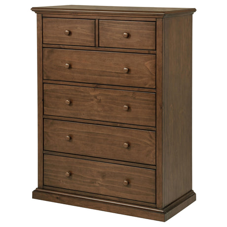 Sumerlin Medium Brown 6-drawer Bedroom Chest of Drawers - Ornate Home