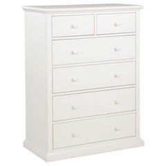 Sumerlin White 6-drawer Bedroom Chest of Drawers - Ornate Home