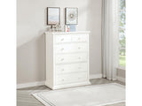 Sumerlin White 6-drawer Bedroom Chest of Drawers - Ornate Home