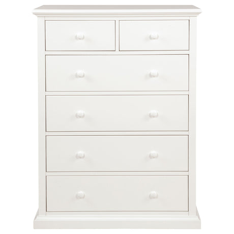 Sumerlin White 6-drawer Bedroom Chest of Drawers - Ornate Home