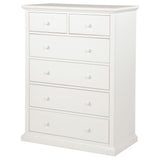Sumerlin White 6-drawer Bedroom Chest of Drawers - Ornate Home