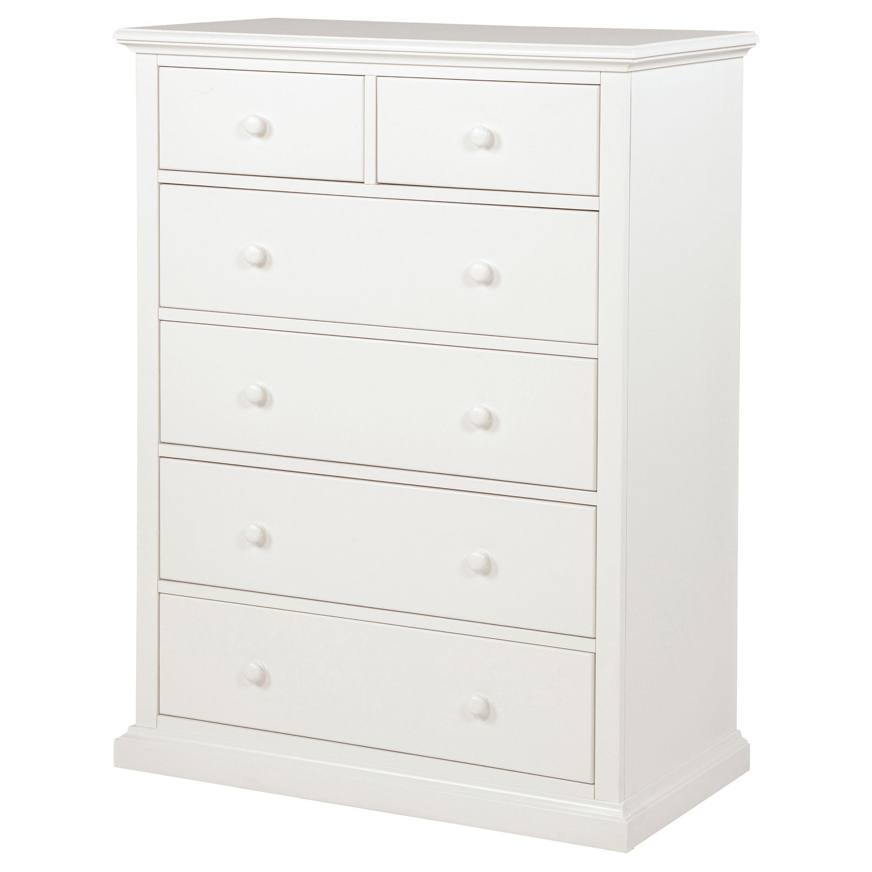 Sumerlin White 6-drawer Bedroom Chest of Drawers - Ornate Home