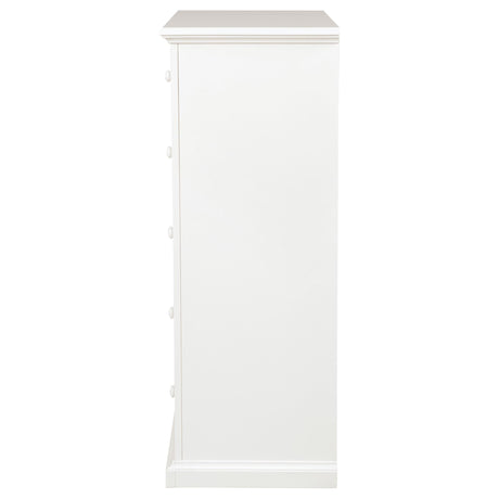 Sumerlin White 6-drawer Bedroom Chest of Drawers - Ornate Home