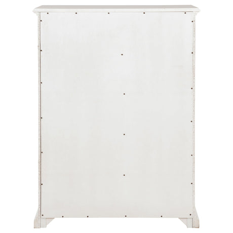 Sumerlin White 6-drawer Bedroom Chest of Drawers - Ornate Home