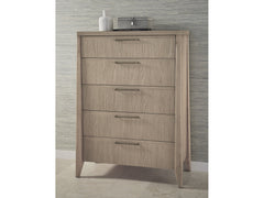 Sumire Five Drawer Ash Wood Chest in Ginger - Ornate Home