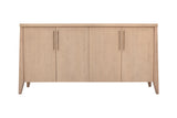 Sumire Four Door Ash Wood Sideboard in Ginger - Ornate Home