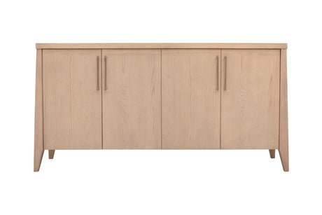 Sumire Four Door Ash Wood Sideboard in Ginger - Ornate Home