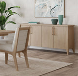 Sumire Four Door Ash Wood Sideboard in Ginger - Ornate Home