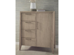 Sumire Ginger Four Drawer One Door Ash Wood Chest - Ornate Home