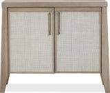 Sumire Ginger/Natural Cane Two Door Ash Wood Bachelor Chest - Ornate Home