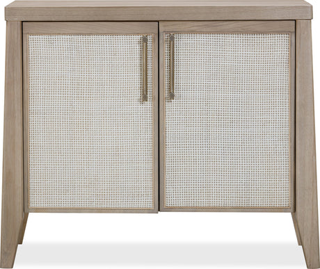 Sumire Ginger/Natural Cane Two Door Ash Wood Bachelor Chest - Ornate Home