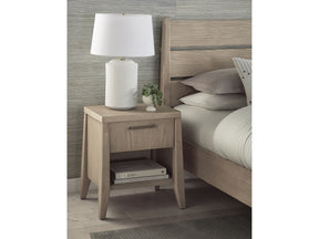 Sumire Ginger One Drawer One Shelf Ash Wood Nightstand - Ornate Home