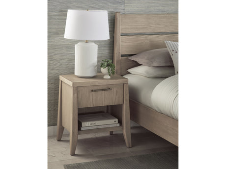 Sumire Ginger One Drawer One Shelf Ash Wood Nightstand - Ornate Home