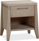 Sumire Ginger One Drawer One Shelf Ash Wood Nightstand - Ornate Home