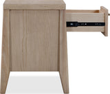 Sumire Ginger One Drawer One Shelf Ash Wood Nightstand - Ornate Home