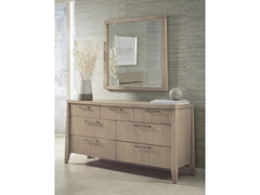 Sumire Ginger Seven Drawer Ash Wood Dresser - Ornate Home
