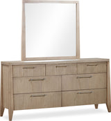 Sumire Ginger Seven Drawer Ash Wood Dresser - Ornate Home