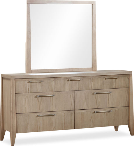 Sumire Ginger Seven Drawer Ash Wood Dresser - Ornate Home