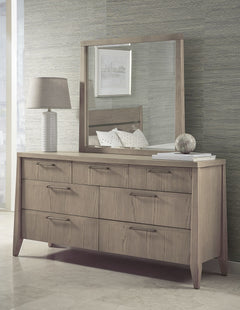 Sumire Ginger Seven Drawer Ash Wood Dresser - Ornate Home