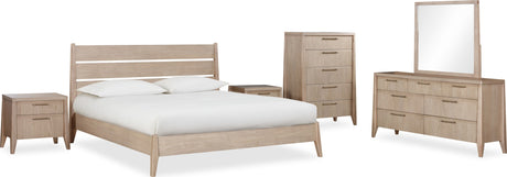 Sumire Ginger Seven Drawer Ash Wood Dresser - Ornate Home